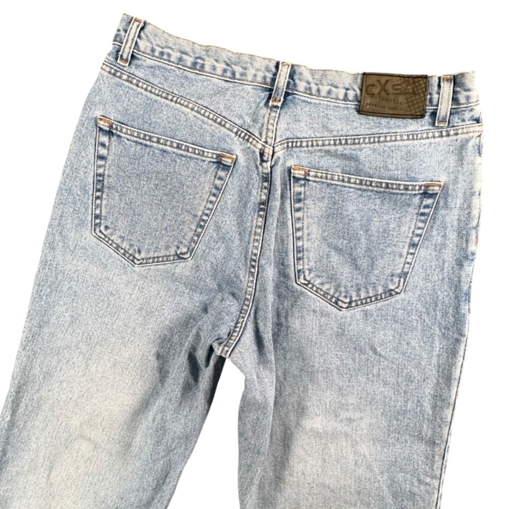 VTG cXs2i Mens 34x30 Light Wash Straight Leg Denim‎ Jeans 90s Retro Y2K Grunge